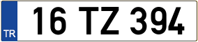 Trailer License Plate
